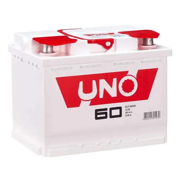 Аккумулятор UNO 60 Ач 510 А (EN), прямая полярность, LN2