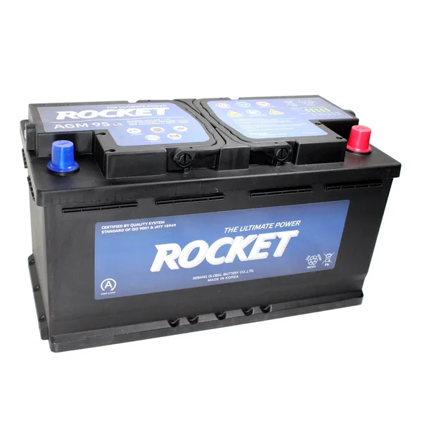 Аккумулятор ROCKET AGM 95 Ач 850 А (EN), обратная полярность, LN5