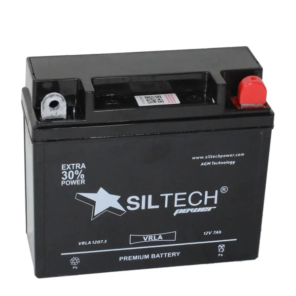 Аккумулятор SILTECH 7 Ач 110 А, обратная полярность, YTX7L