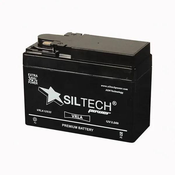 Аккумулятор SILTECH 3.5 Ач 45 А, обратная полярность, YTX4L