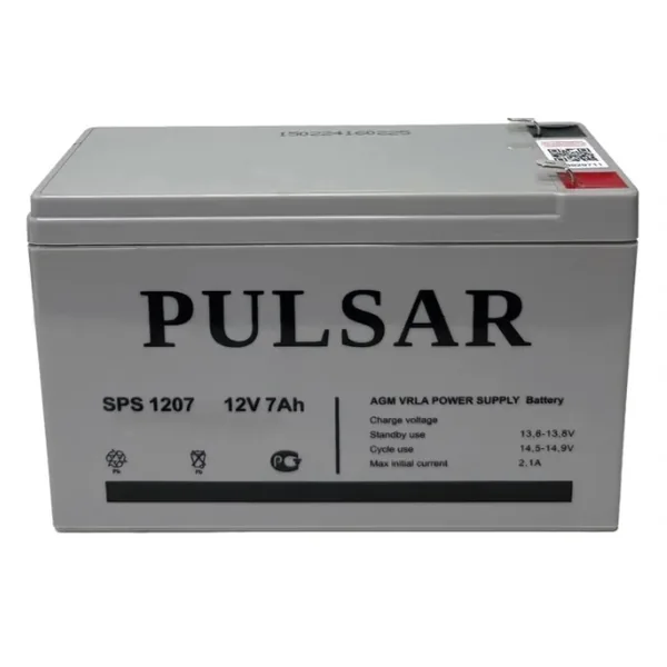 Аккумулятор PULSAR 7 Ач, 151x65x94